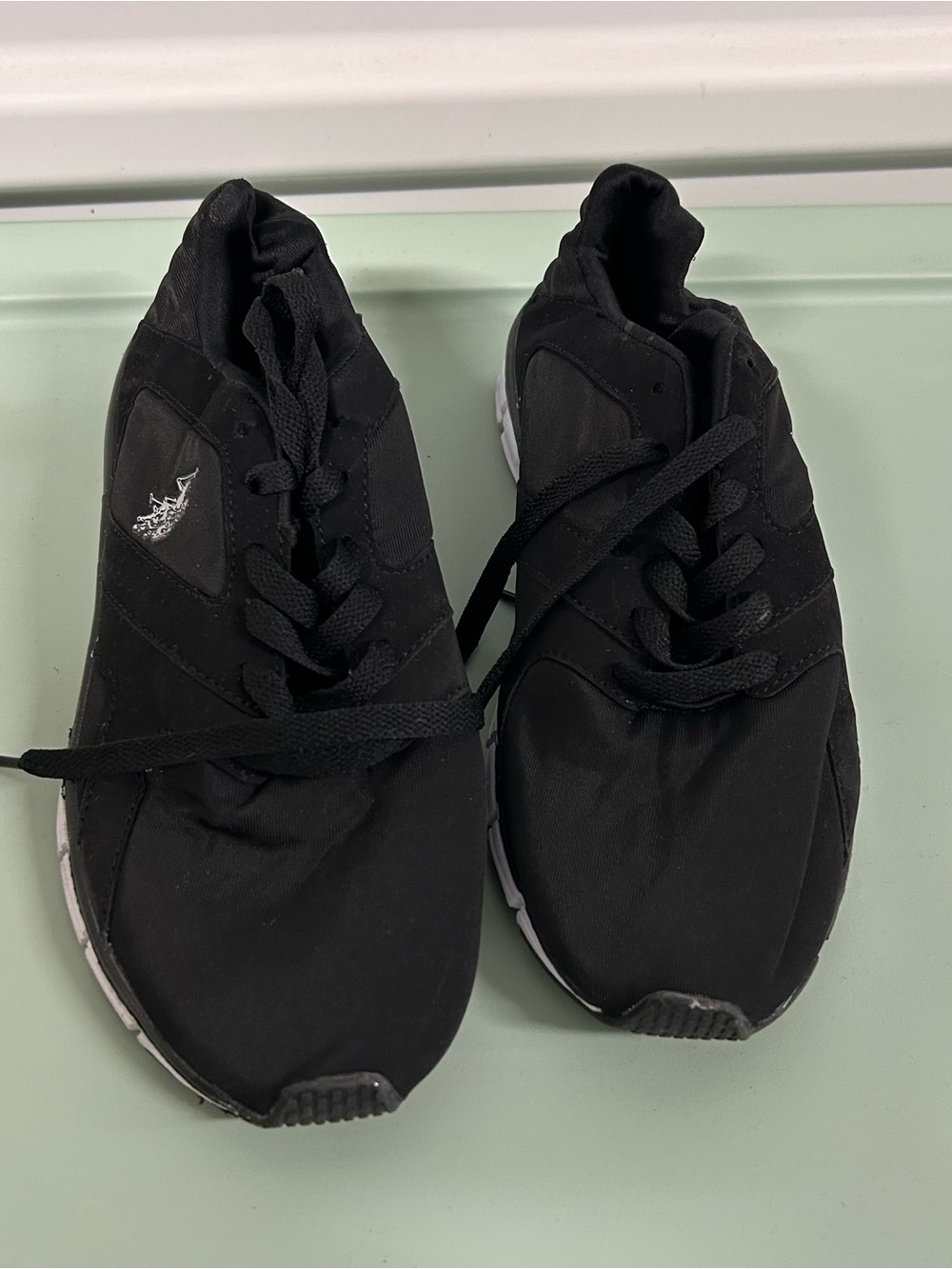 U.S. Polo Assn. Men's Black Low-Top Lace-Up Sneakers